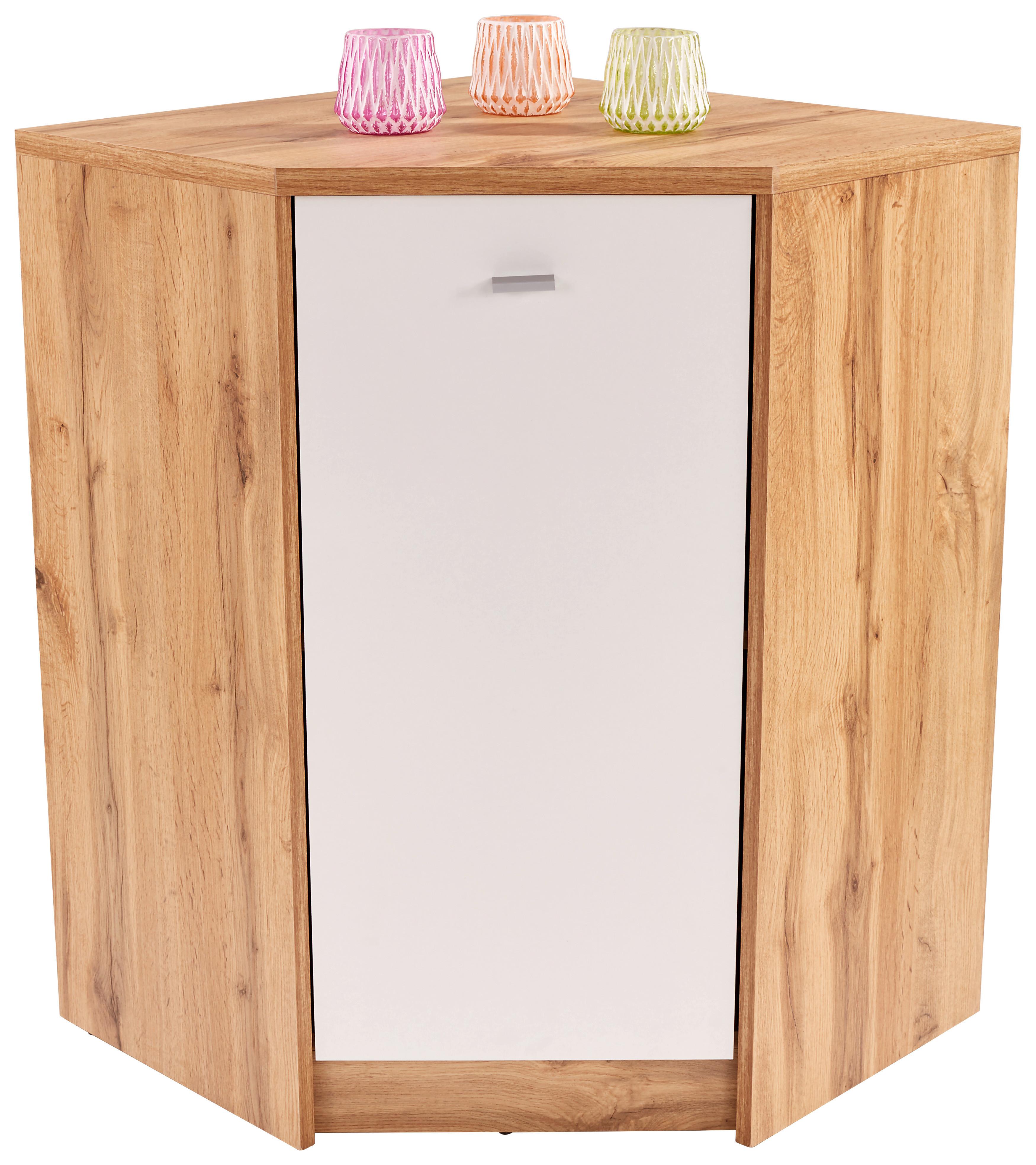 KOMODA 4-YOU NEW YUK10 - čierna/biela, Modern, kompozitné drevo/plast (60,9/85,4/60,9cm)