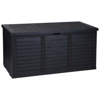 Kissenbox Hippo 120x58x52 Cm Schwarz, Kunststoff - Dunkelgrau, MODERN, Kunststoff (120/58/52cm)