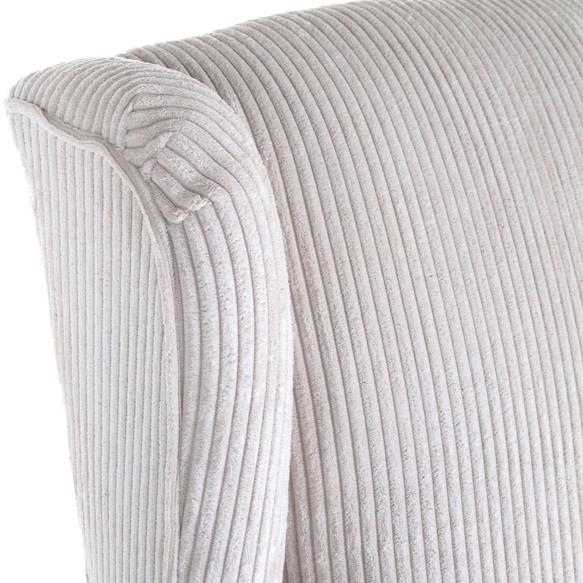 Křeslo - ušák VIOLA, béžový manšestr - černá/béžová, dřevo/textil (82/95/85cm) - Mömax