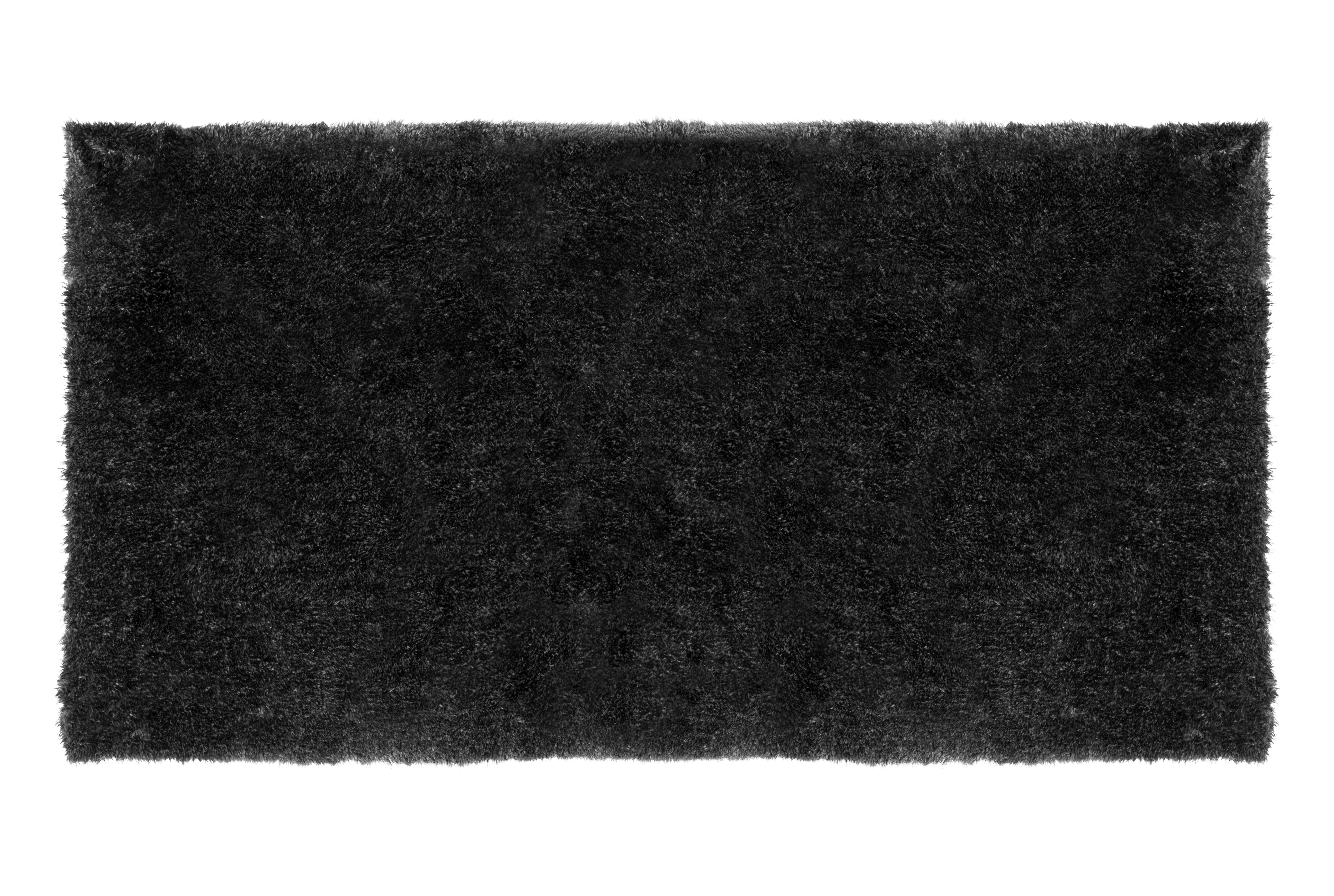 Hochflorteppich Anthrazit Norton 80x150 cm - Anthrazit, MODERN, Textil (80/150cm) - Luca Bessoni