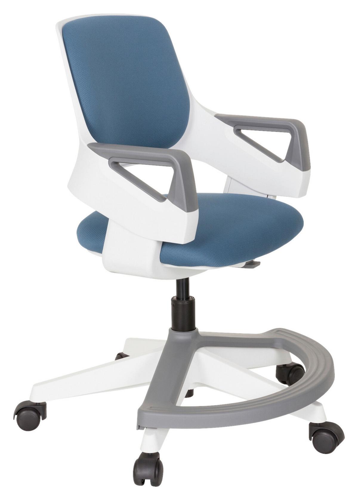 Jugenddrehstuhl Kid Flex Blau - Blau/Weiß, Basics, Kunststoff (53/80-93/60cm) - MID.YOU