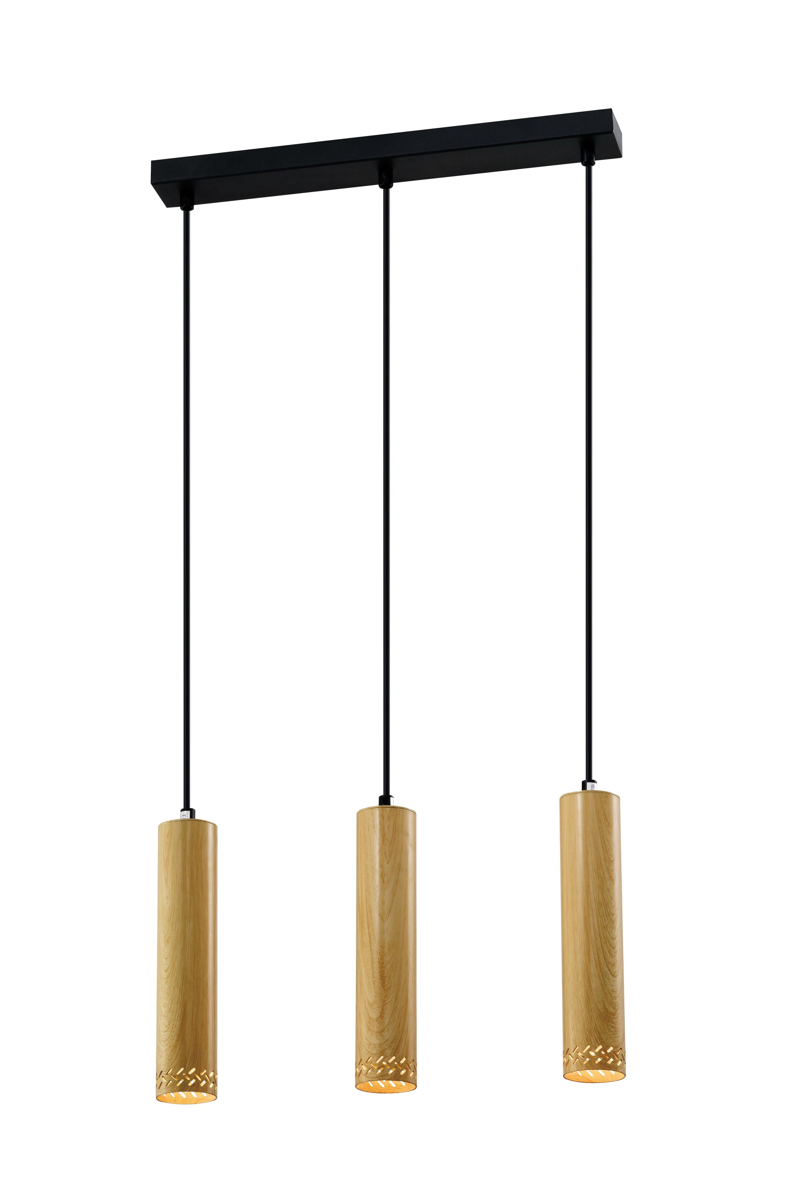Hängeleuchte 33-79138 Tubo - Schwarz, Design, Metall (46/6/90cm)