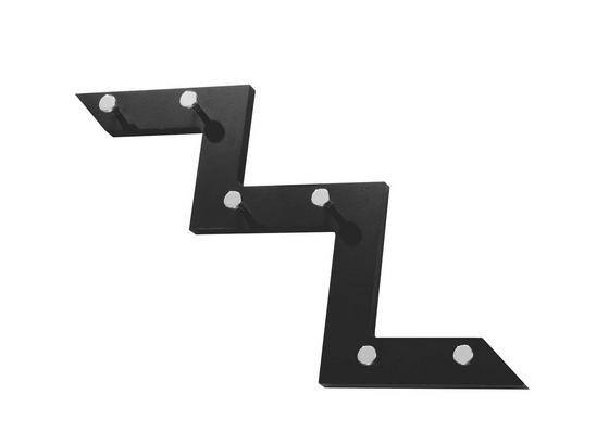 Fali Akasztó Walter 6 - Króm/Fekete, Faalapú anyag/Fém (56/34/3cm) Fali Akasztó Walter 6 - Króm/Fekete, Faalapú anyag/Fém (56/34/3cm)