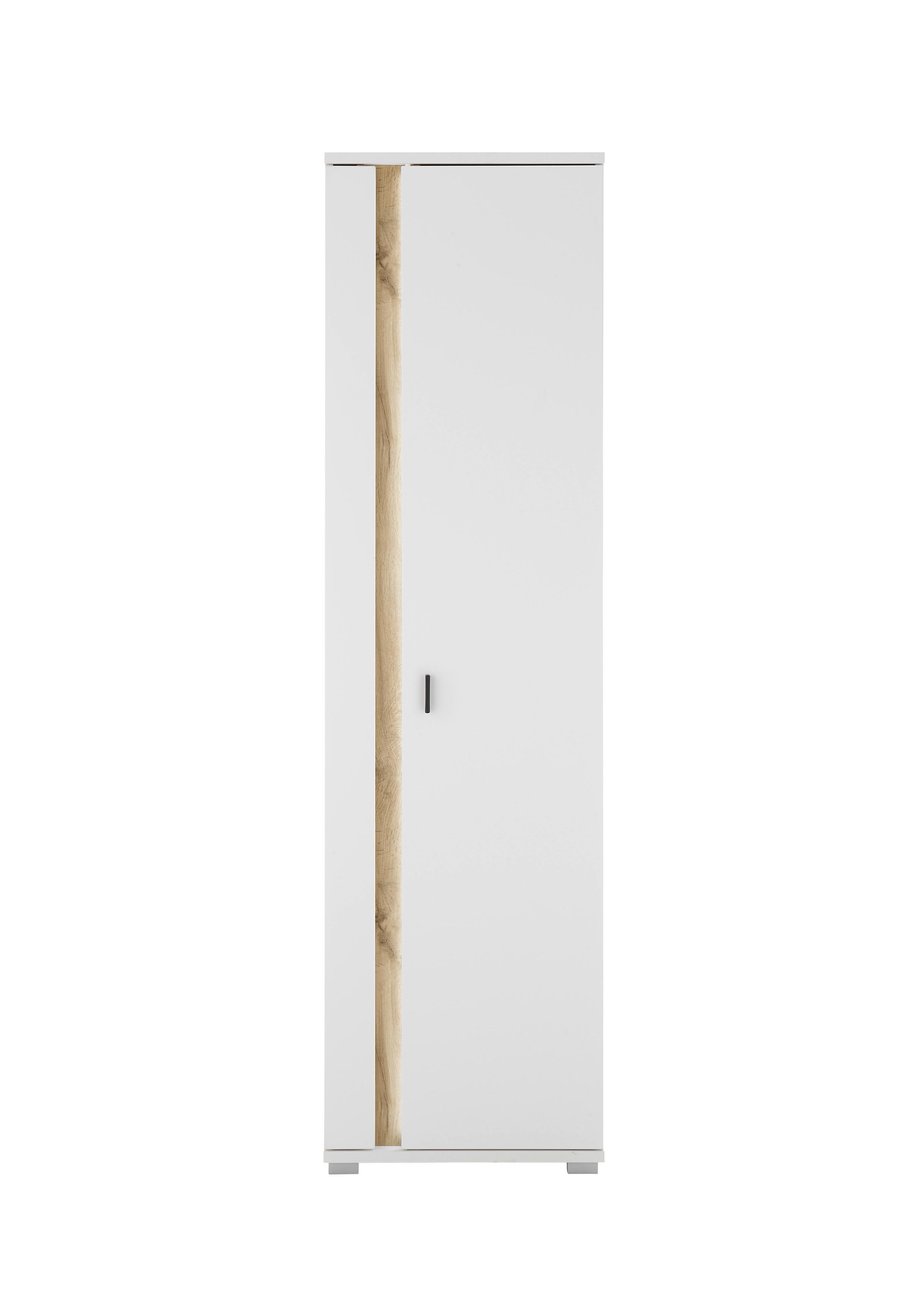 Highboard Long Island Weiß/eiche Wotan B: 55 Cm
