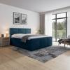 Boxspringbett Mit Bettkasten 180x200 Cm Bologna - Blau, MODERN, Holz/Kunststoff (180/200cm) - MID.YOU