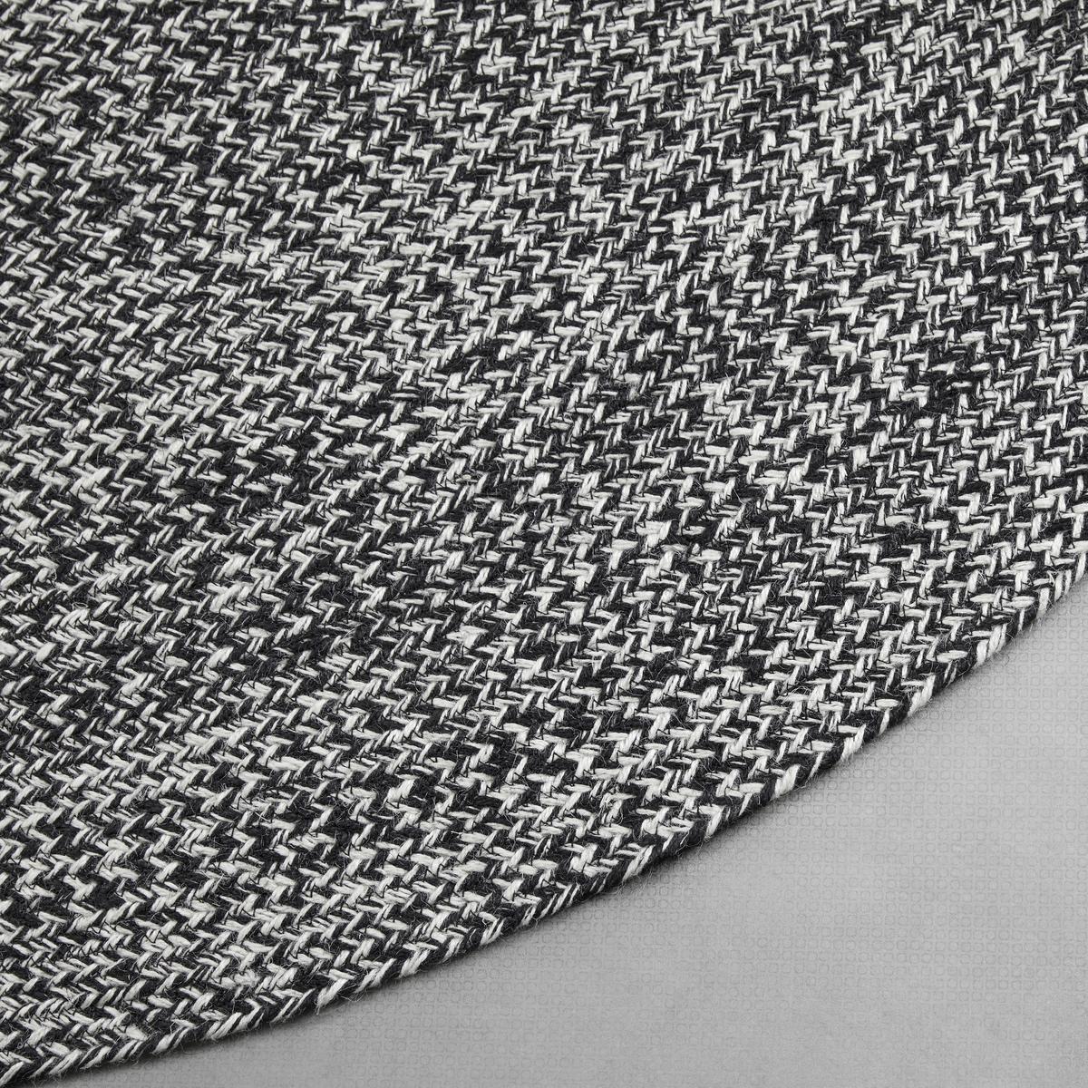 Koberec NERO černý/bílý 160cm - bílá/černá, Moderní, textil (160cm) - Bessagi Home