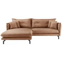 Ecksofa Lava Taupe S: 180x255cm - Taupe/Schwarz, MODERN, Textil (180/255cm) - Livetastic