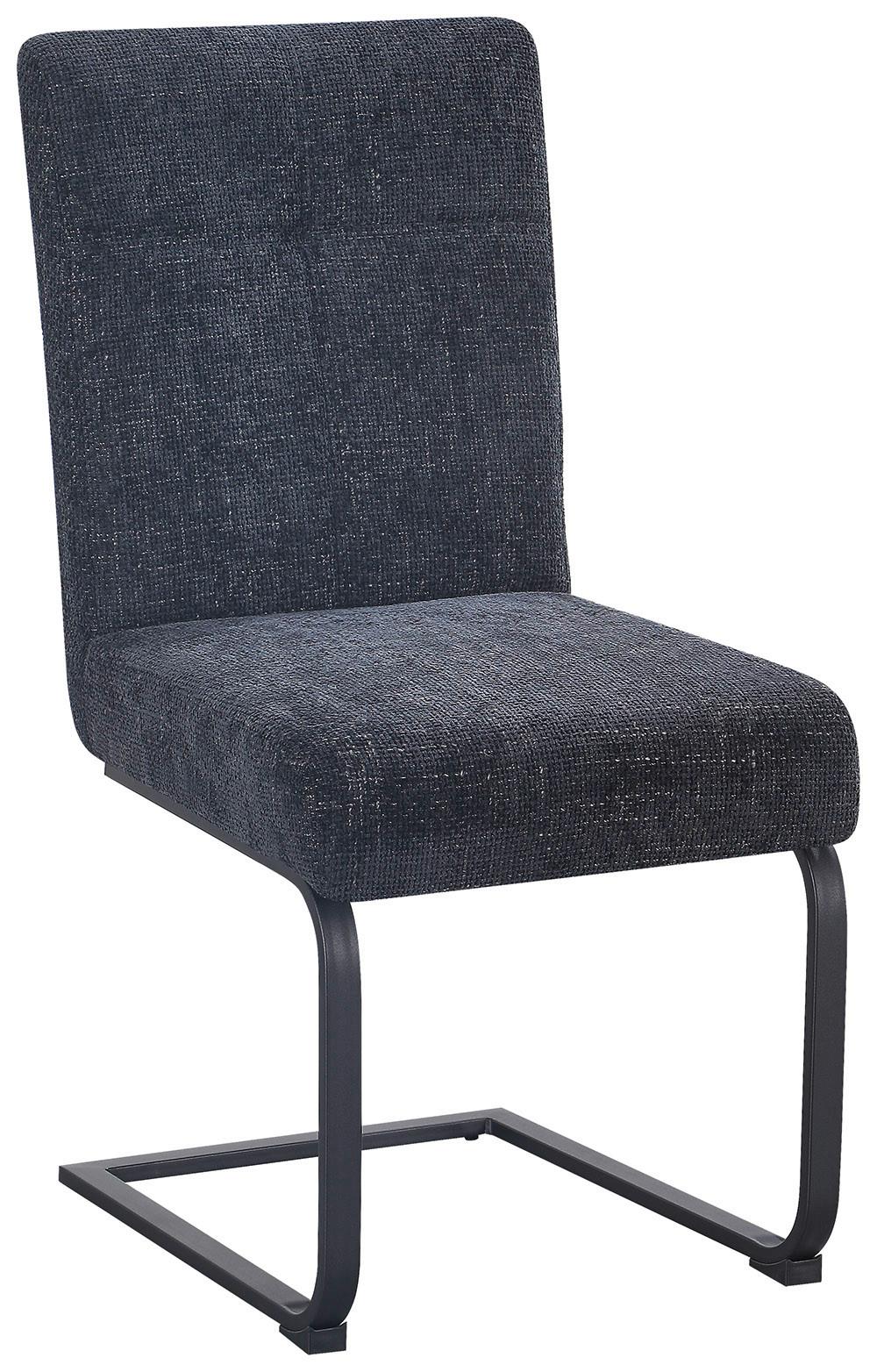 Houpací židle Luise 2 - černá, Moderní, kov/textil (48/92/60cm) - Mömax