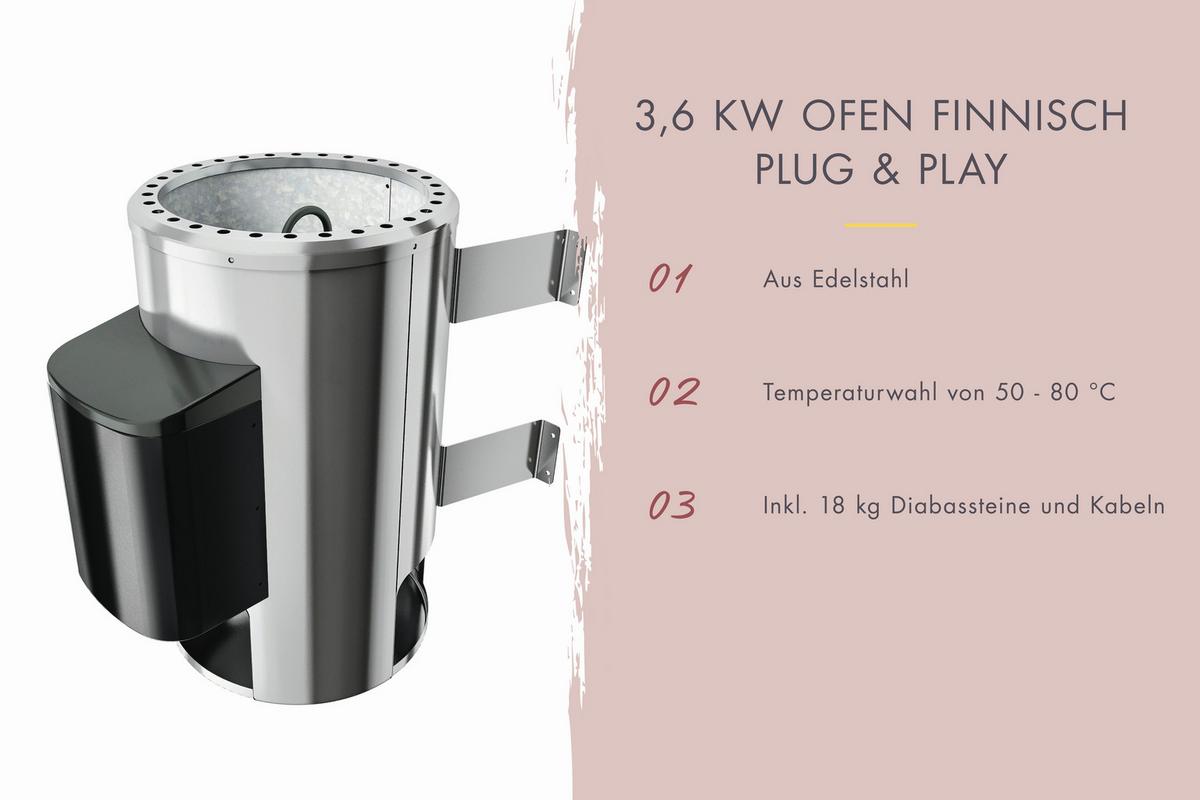 Sauna Helen Eck 196/187/145 Cm - Fichtefarben, Basics, Holz (196/187/145cm)