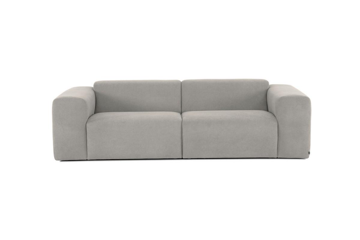 3-sitzer-sofa Manne Grau B: 266 Cm - Schwarz/Grau, Design, Textil (266/76/116cm) - MID.YOU