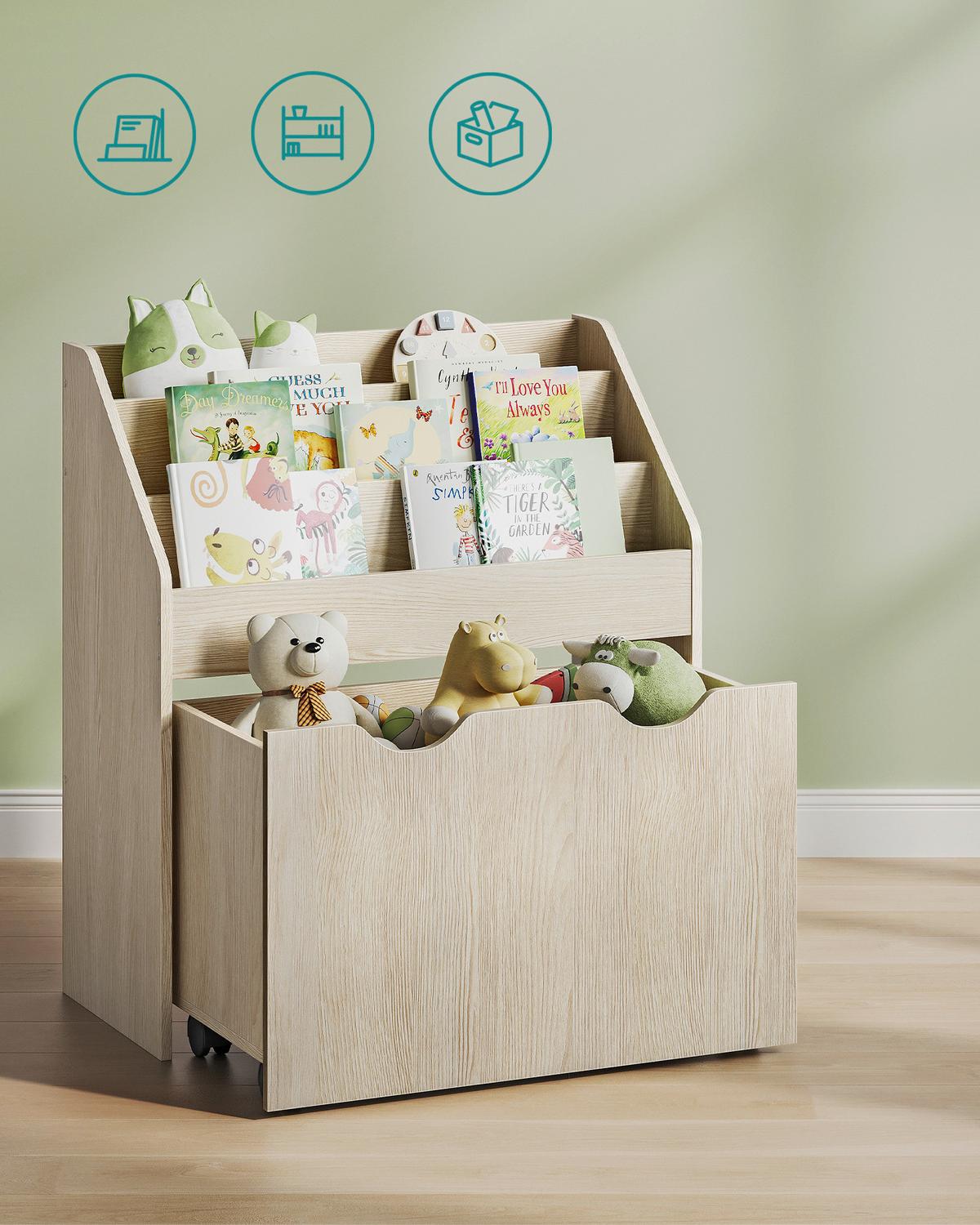 Kinderregal Toy Storage Shelf Beige B: 62,5 cm - Beige, MODERN, Holzwerkstoff (62,5/70,2/29,5cm) - MID.YOU
