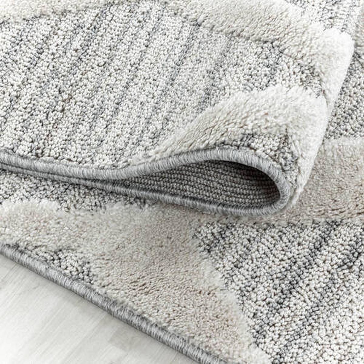 Webteppich Grau Pisa 200x290 cm - Grau, KONVENTIONELL, Textil (200/290cm)