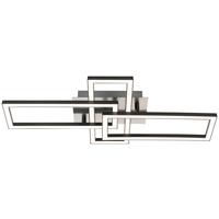 Led Mennyezeti Lámpa Ivona - fekete/nikkelszínű, Modern, műanyag/fém (64/34/8cm) - Luca Bessoni