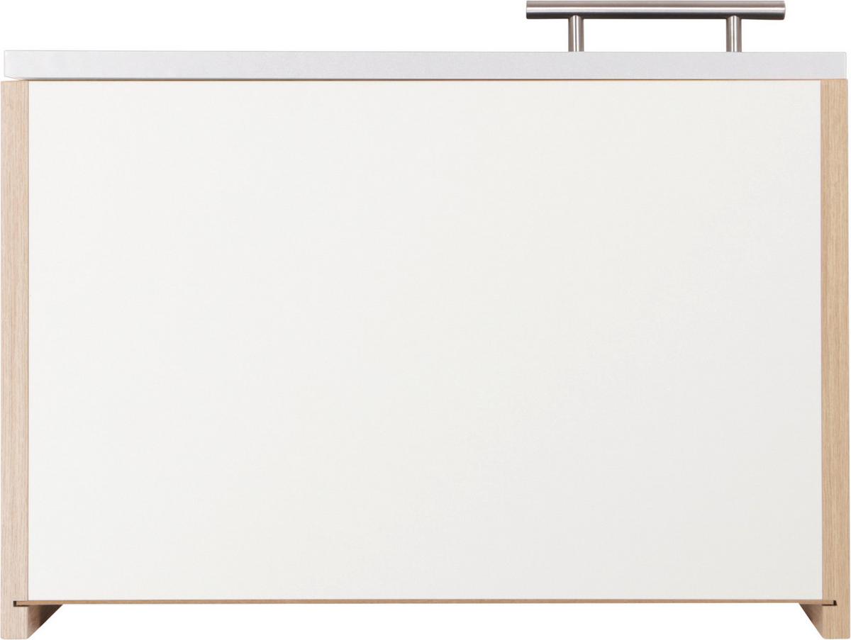 Küchenoberschrank Merle Weiß, Eiche Dekor B:50cm - Eichefarben/Weiß, Basics, Holzwerkstoff (50/56,1/34,6cm) - Respekta