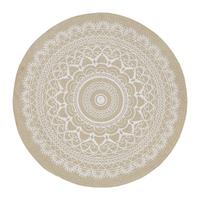 KOBEREC TKANÝ NA PLOCHO Mila, 100cm, světle hnědá - světle hnědá (100cm) - Modern Living