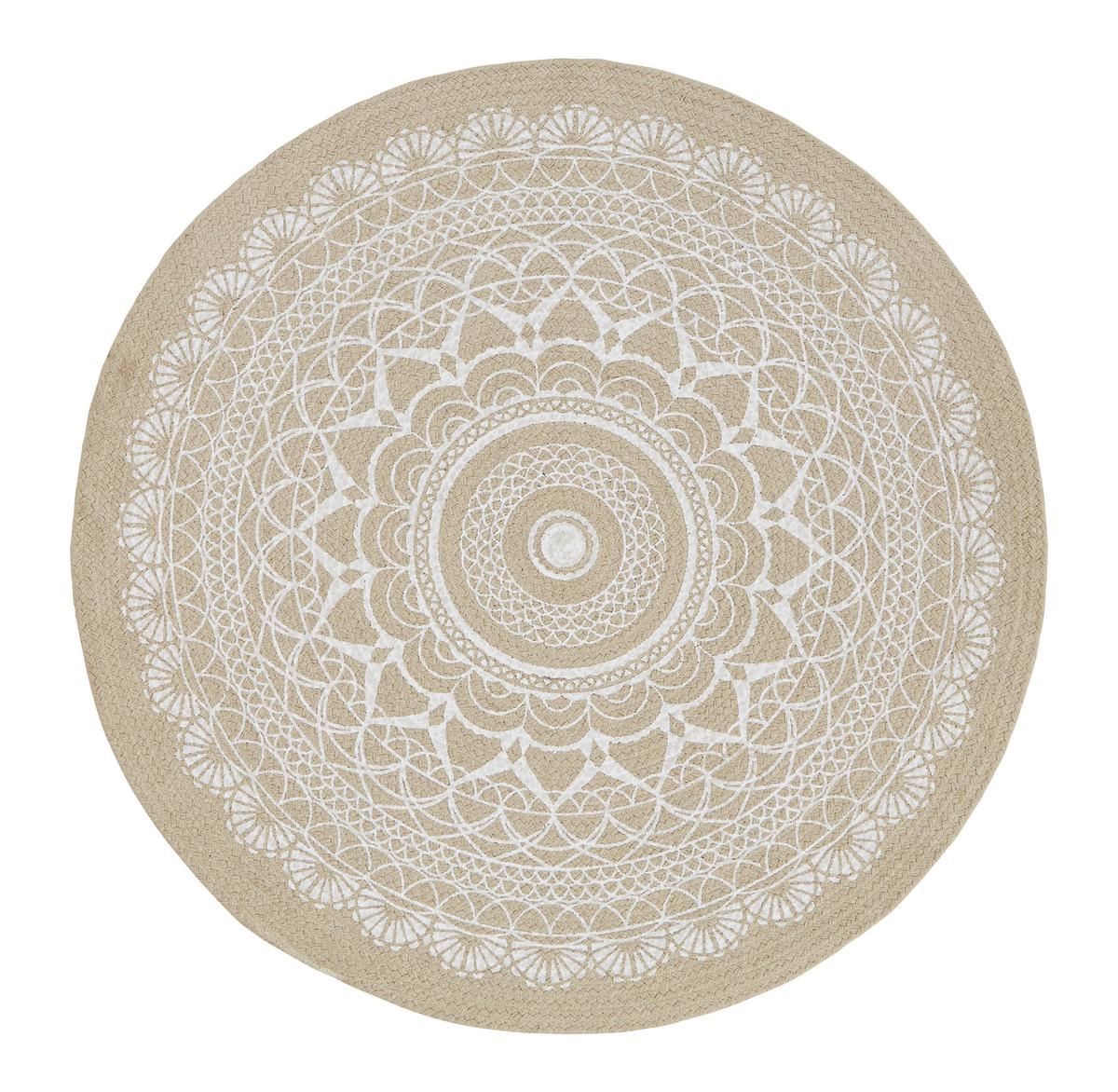 KOBEREC TKANÝ NA PLOCHO Mila, 100cm, světle hnědá - světle hnědá (100cm) - Modern Living