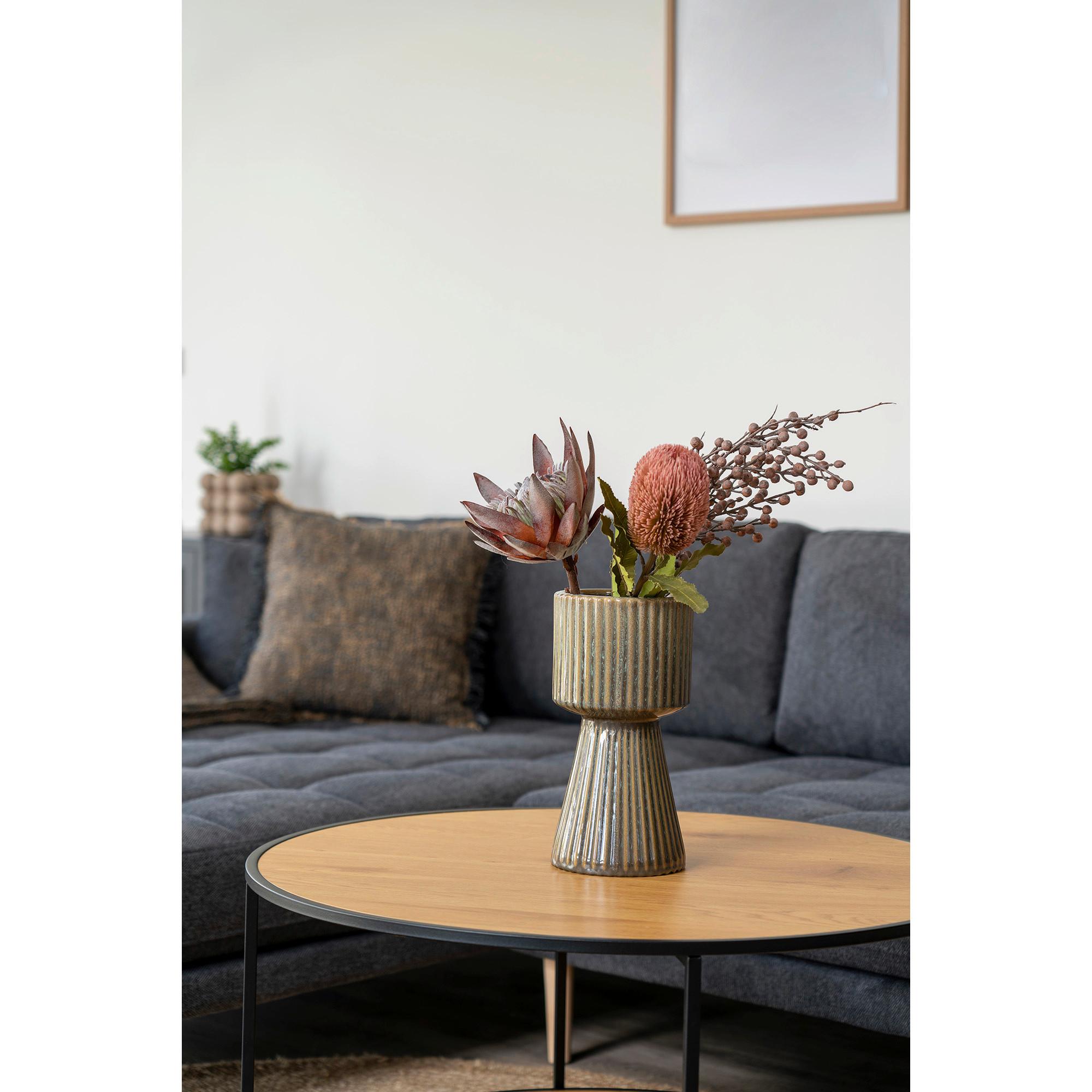 Kunstblume King Rosa H: 74 cm - Rosa, Design (74cm)
