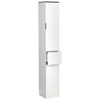 Hochschrank Donali Schwarz, Weiß B: 30 Cm - Schwarz/Weiß, MODERN, Holzwerkstoff (30/190/30cm) - MID.YOU