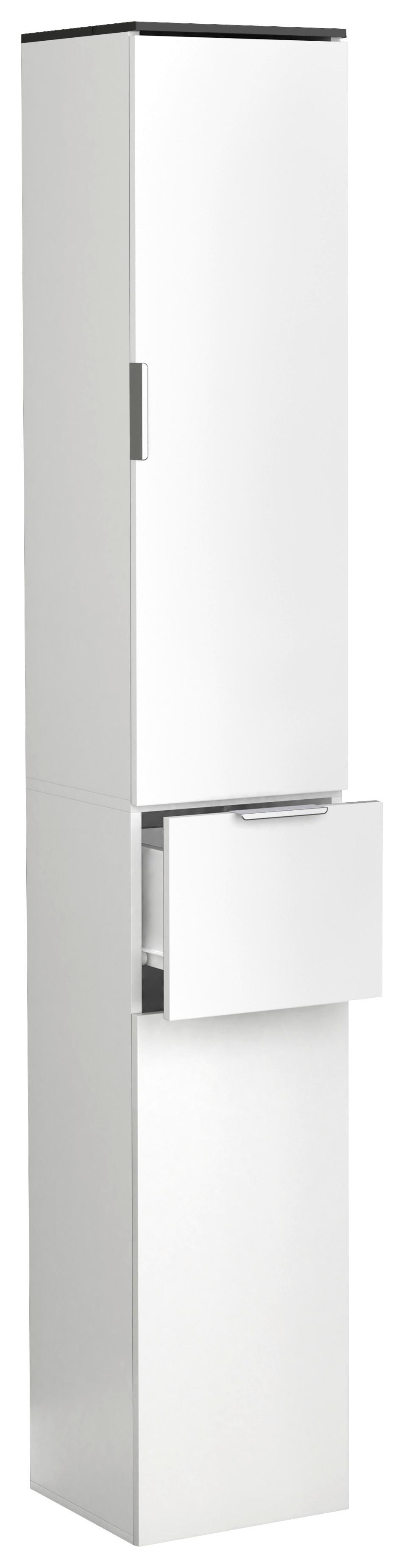 Hochschrank Donali Schwarz, Weiß B: 30 Cm