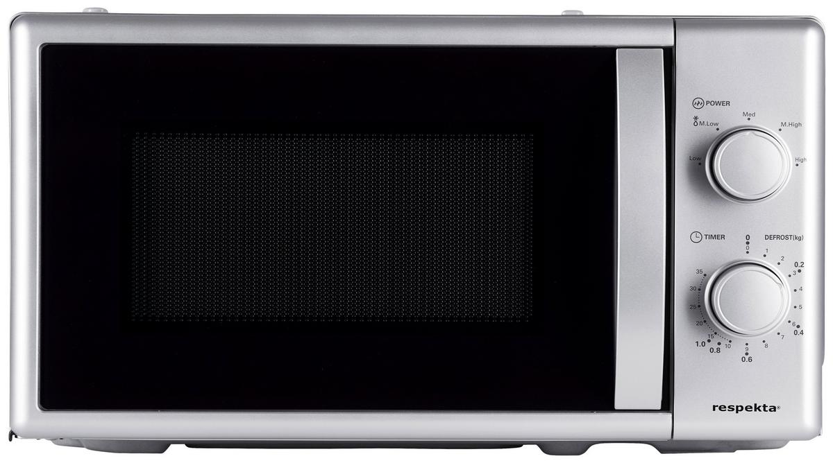 Einbaumikrowelle Respekta Palmina - Edelstahlfarben, Trend, Glas/Kunststoff (45,2/30,6/26,2cm) - Respekta