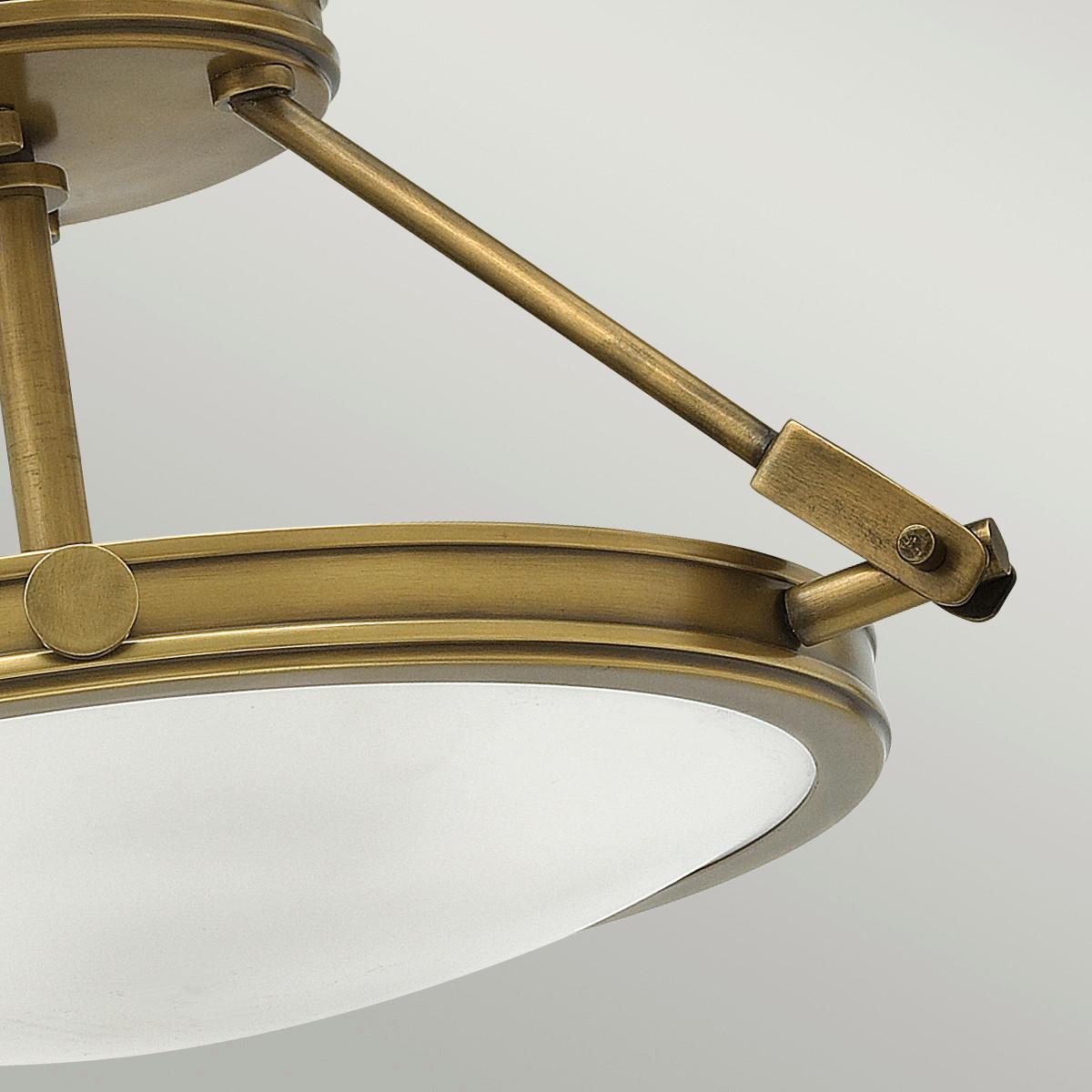 Mennyezeti Lámpa Hk-Collier-Sf-S - sárgarézszínű, Konventionell, üveg/fém (41.7/23.1cm) - Elstead Lighting