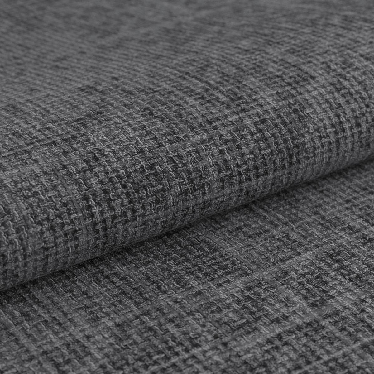 Eckbank Pag - Schwarz/Grau, KONVENTIONELL, Textil/Metall (200/160cm) - MID.YOU