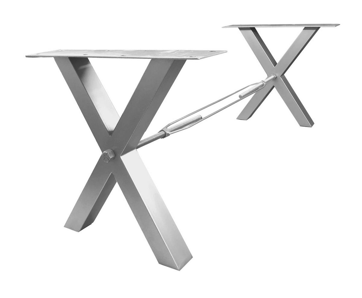 Esstisch Multicolor /Silberfarben L: 200cm - Silberfarben/Multicolor, MODERN, Holz/Metall (200/100/76,5cm) - MID.YOU
