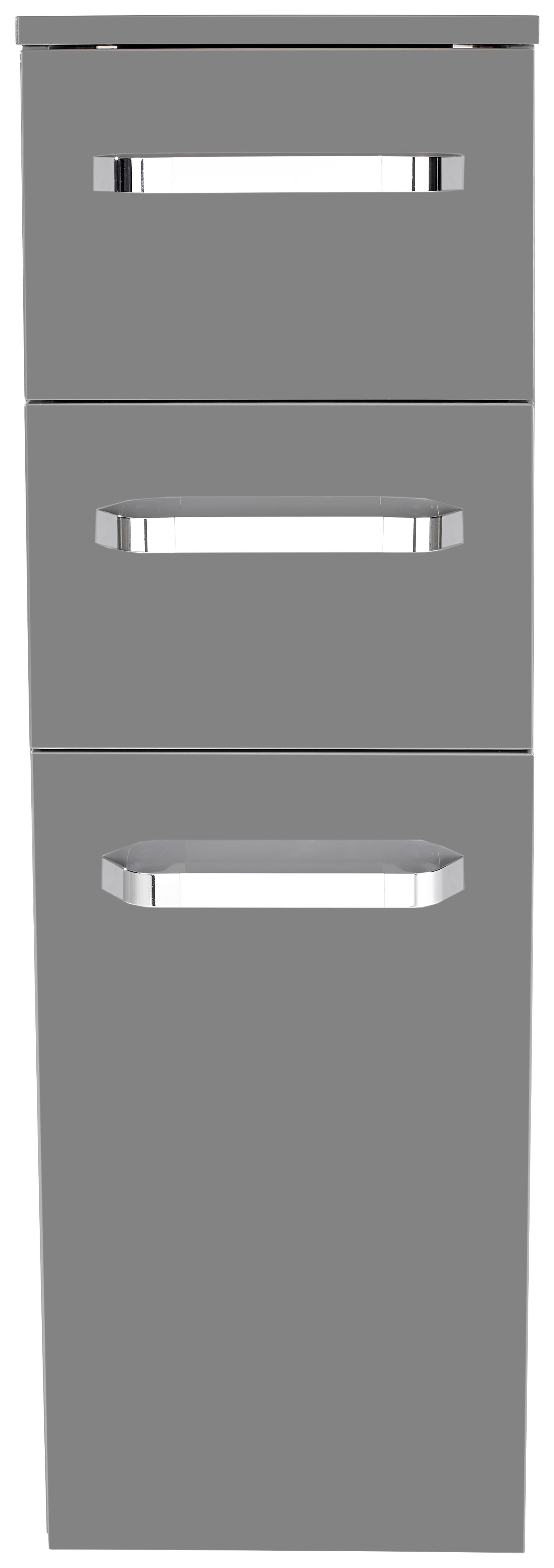 Unterschrank Mit Soft-Close Santo B: 30cm, Anthrazit - Anthrazit, KONVENTIONELL, Holzwerkstoff (30/91/33cm)