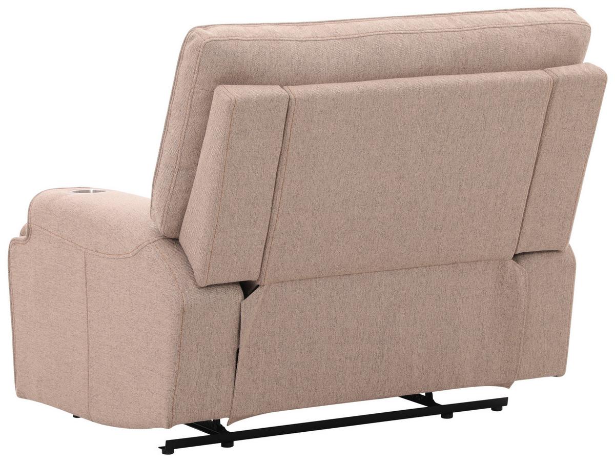 Relaxsessel Texas Mokka B: 122 Cm - Schwarz/Mokka, Basics, Holz/Textil (122/106/102cm) - MID.YOU