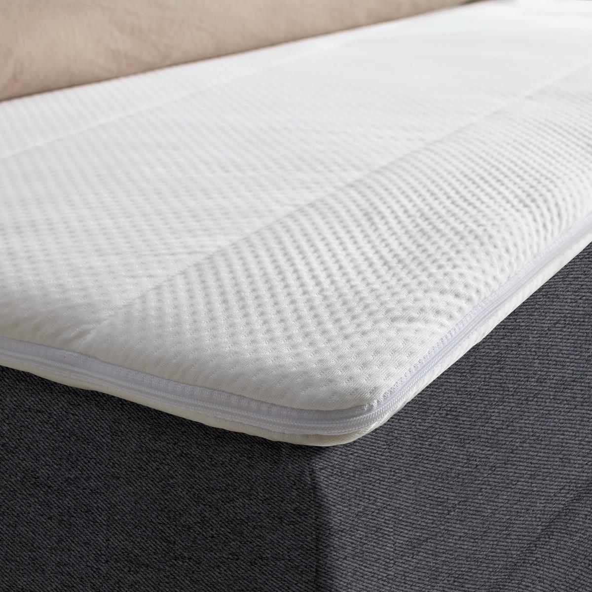 Boxspringová postel BARI 140/200, antracitová - černá/antracitová, Konvenční, kov/textil (140/200cm) - Mömax