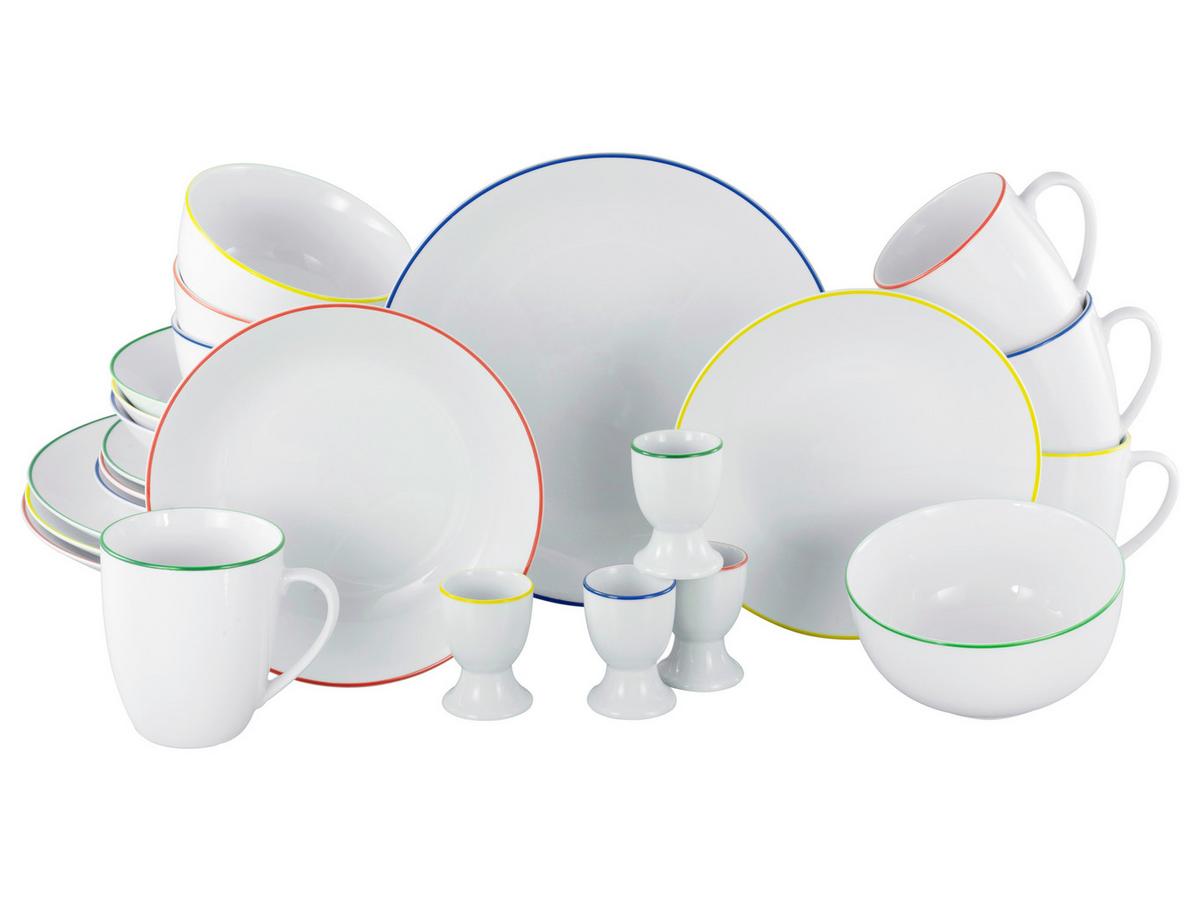 Kombiservice Multicolor L: 39 cm - Multicolor, Basics, Keramik (39/33/30,5cm) - Creatable