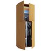Mehrzweckschrank Lona Buche Dekor BxH 70x182 cm - Buchefarben/Weiß, KONVENTIONELL, Holzwerkstoff (70/182/37cm) - MID.YOU