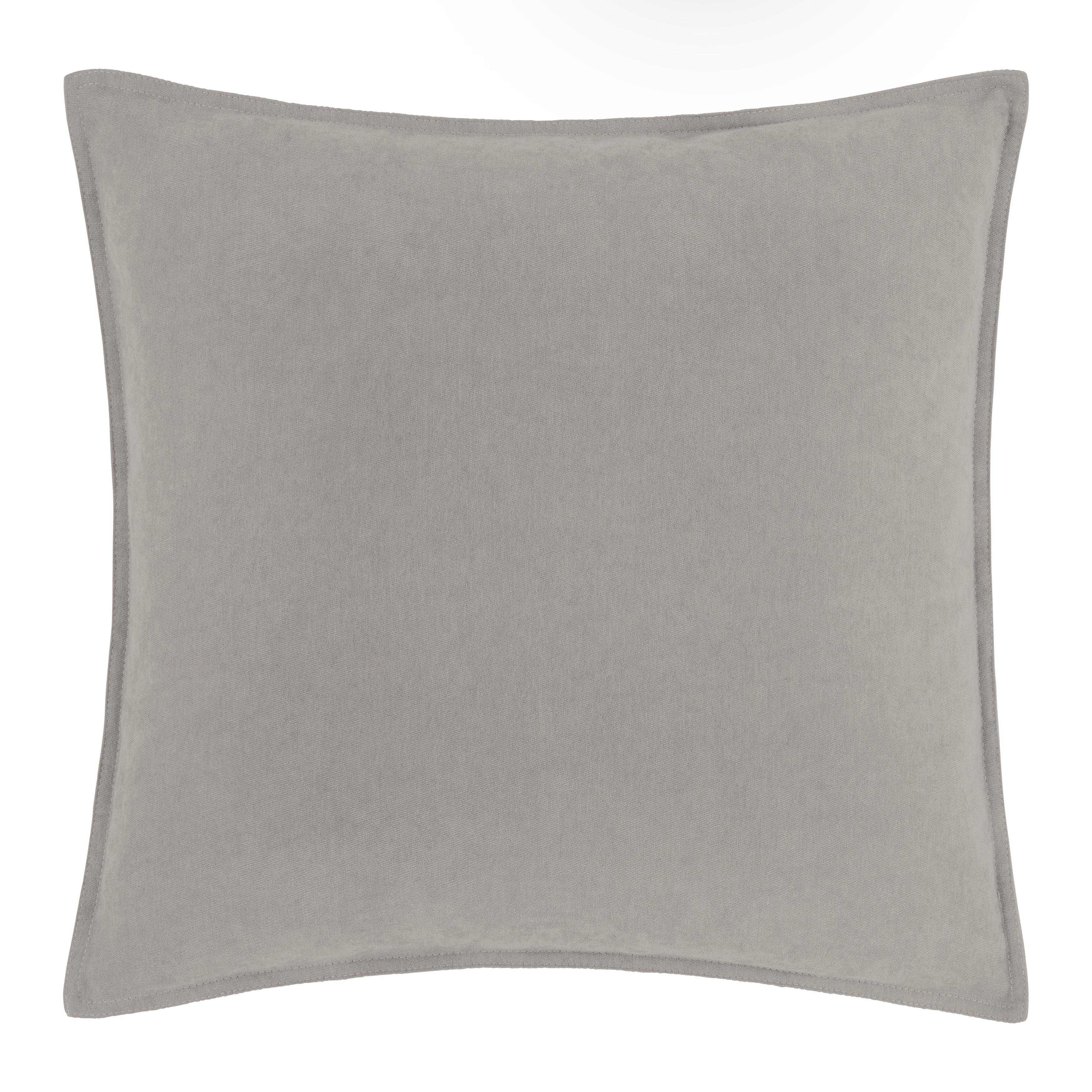 Dekoračný vankúš Nathi, 45/45cm, sivá - sivá, Konventionell, textil (45/45cm) - Modern Living