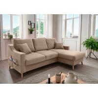 Ecksofa Valentina Hellbraun S: 228x150 Cm - Hellbraun/Naturfarben, MODERN, Textil (228/150cm) - Livetastic