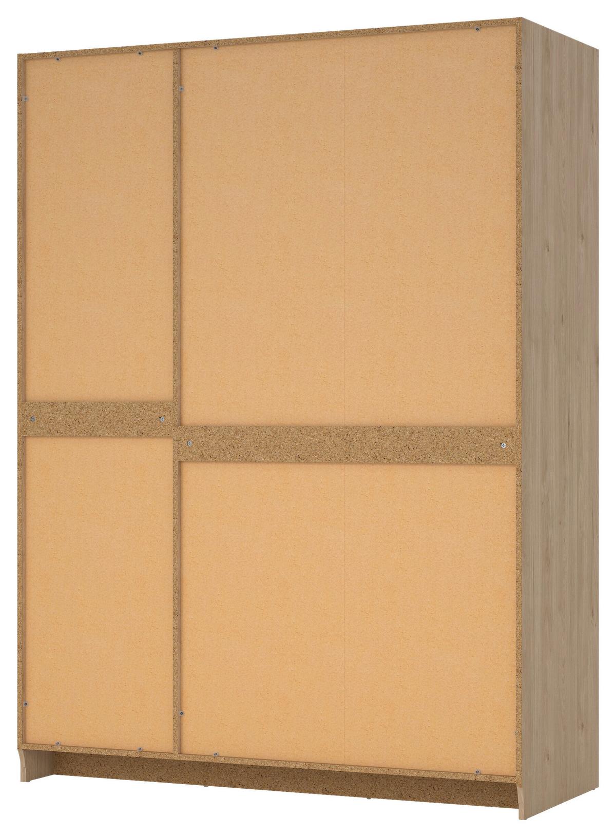 Drehtürschrank Billund Eichefarben, B: 147 Cm - Eichefarben, MODERN, Holzwerkstoff (147/200/61,7cm) - MID.YOU