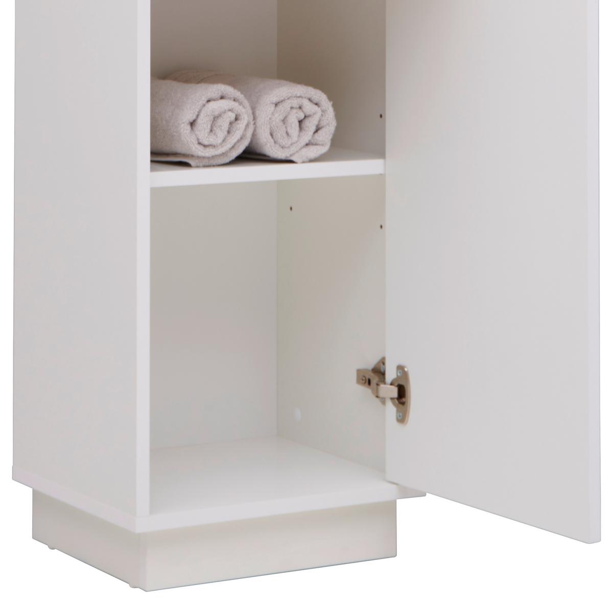 Hochschrank Mit Soft-Close Milano B: 38 cm, Weiß - Weiß, MODERN, Holzwerkstoff (38/190/30cm)