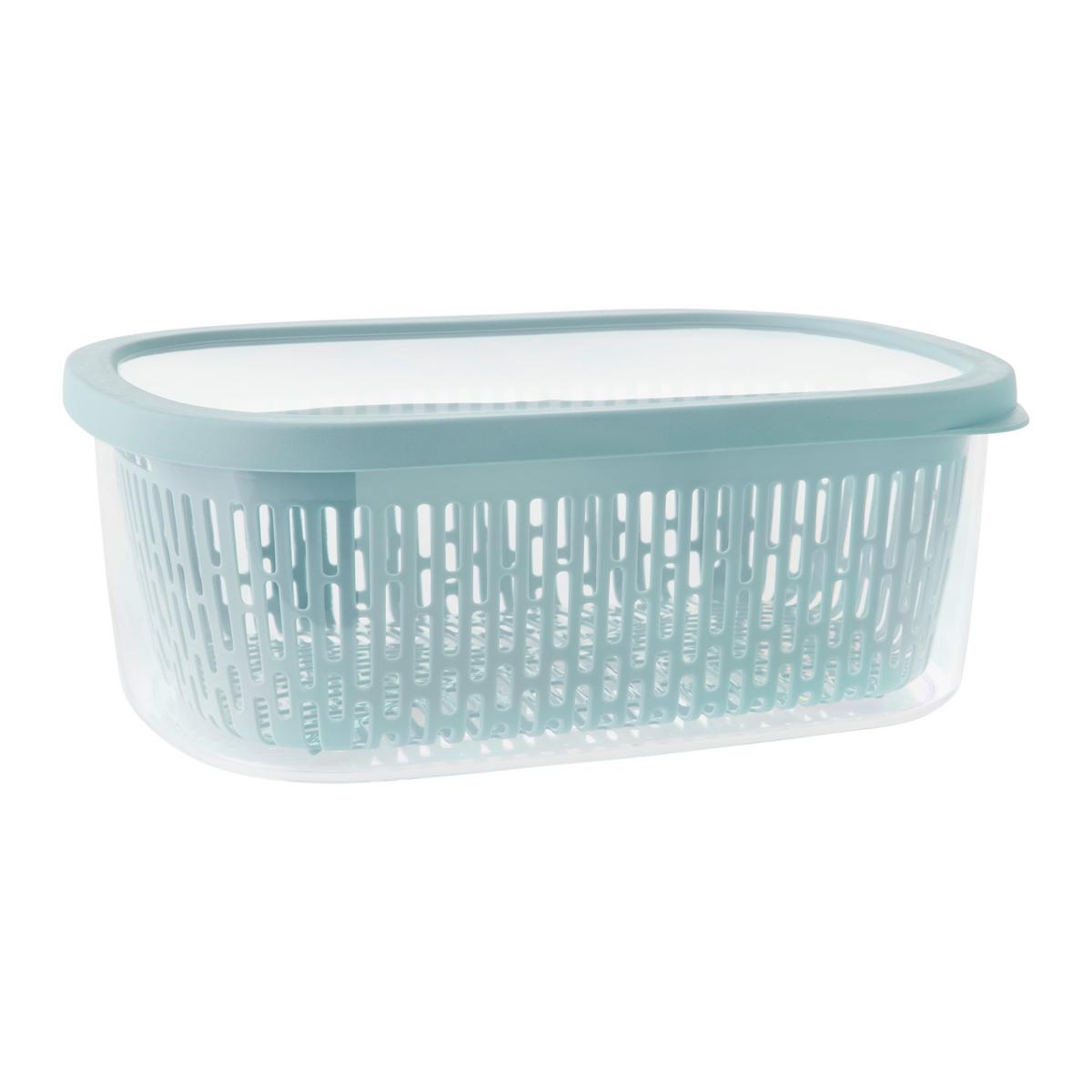 Dóza na skladovanie potravín AROMA 4L - pastelová modrá, Konventionell, plast (28,5/20,5/11cm) - Mömax