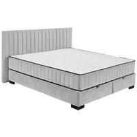 Boxbett Nagol C - Hellgrau/Schwarz, MODERN, Holzwerkstoff/Textil (180/200cm) - MID.YOU