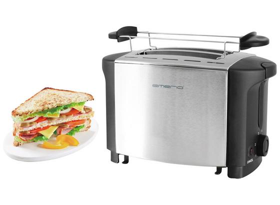 Toaster Emerio To-108275.1 - Schwarz/Alufarben, MODERN, Kunststoff/Metall (27/15,1/18,3cm) Toaster Emerio To-108275.1 - Schwarz/Alufarben, MODERN, Kunststoff/Metall (27/15,1/18,3cm)