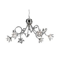 Hängeleuchte 4773/6 - Chromfarben, KONVENTIONELL, Glas/Metall (80/100cm)