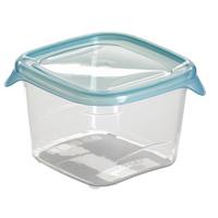 Ételtároló Edény 0,45l - kék/átlátszó, Konventionell, műanyag (10,5/7/10,5cm)