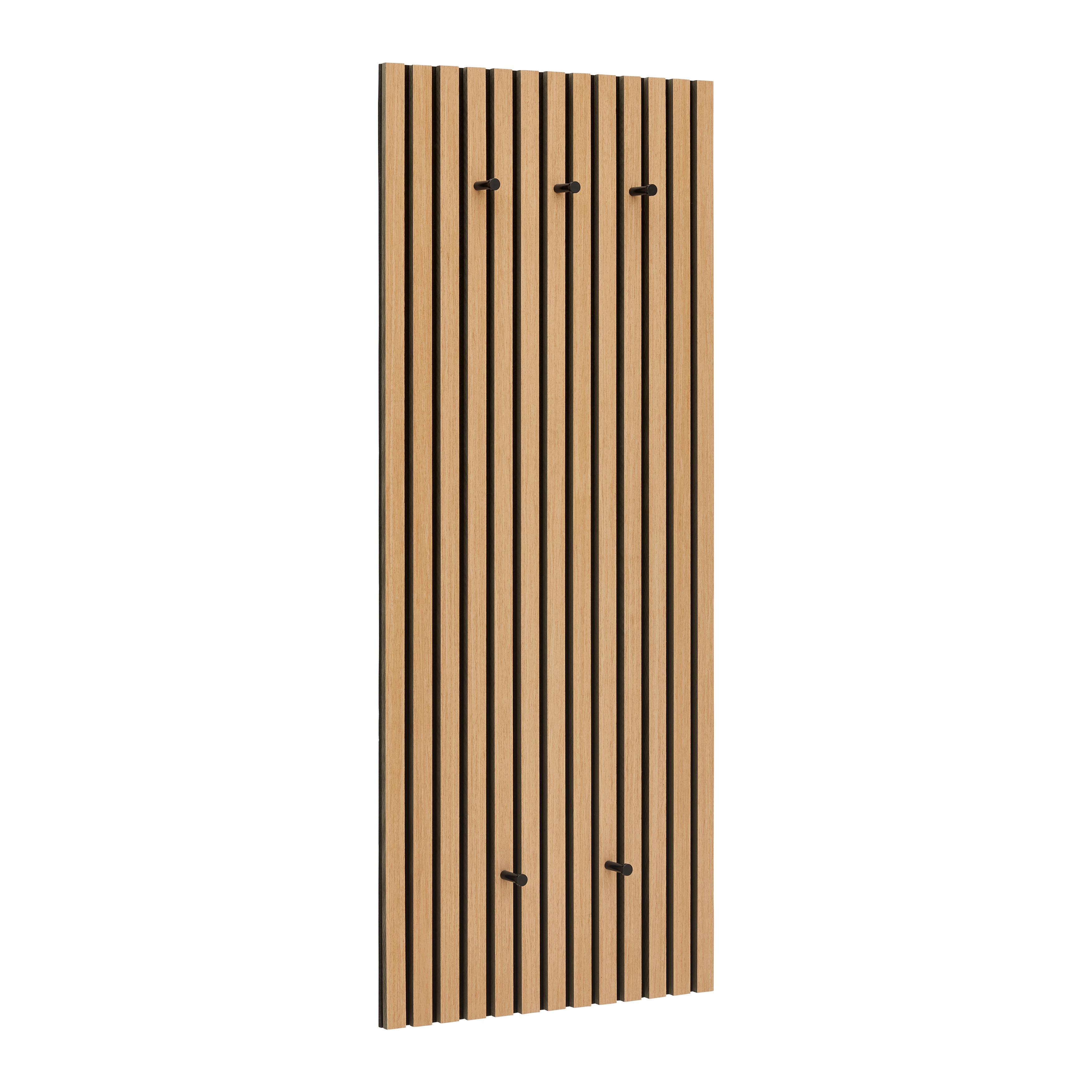 Šatníkový panel GRACE v dekore dub Artisan - farba duba, Modern, kov/kompozitné drevo (50/125/7,5cm) - Mömax