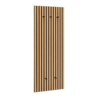 Šatníkový panel GRACE v dekore dub Artisan - farba duba, Modern, kov/kompozitné drevo (50/125/7,5cm) - Mömax