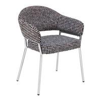KŘESLO COCO -TREND- - barvy chromu/vícebarevná, Moderní, kov/textil (60/60/60cm) - Premium Living
