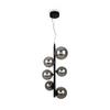 Pendelleuchte Dallas - Schwarz/Grau, Trend, Glas/Metall (29/170cm) - MAYTONI