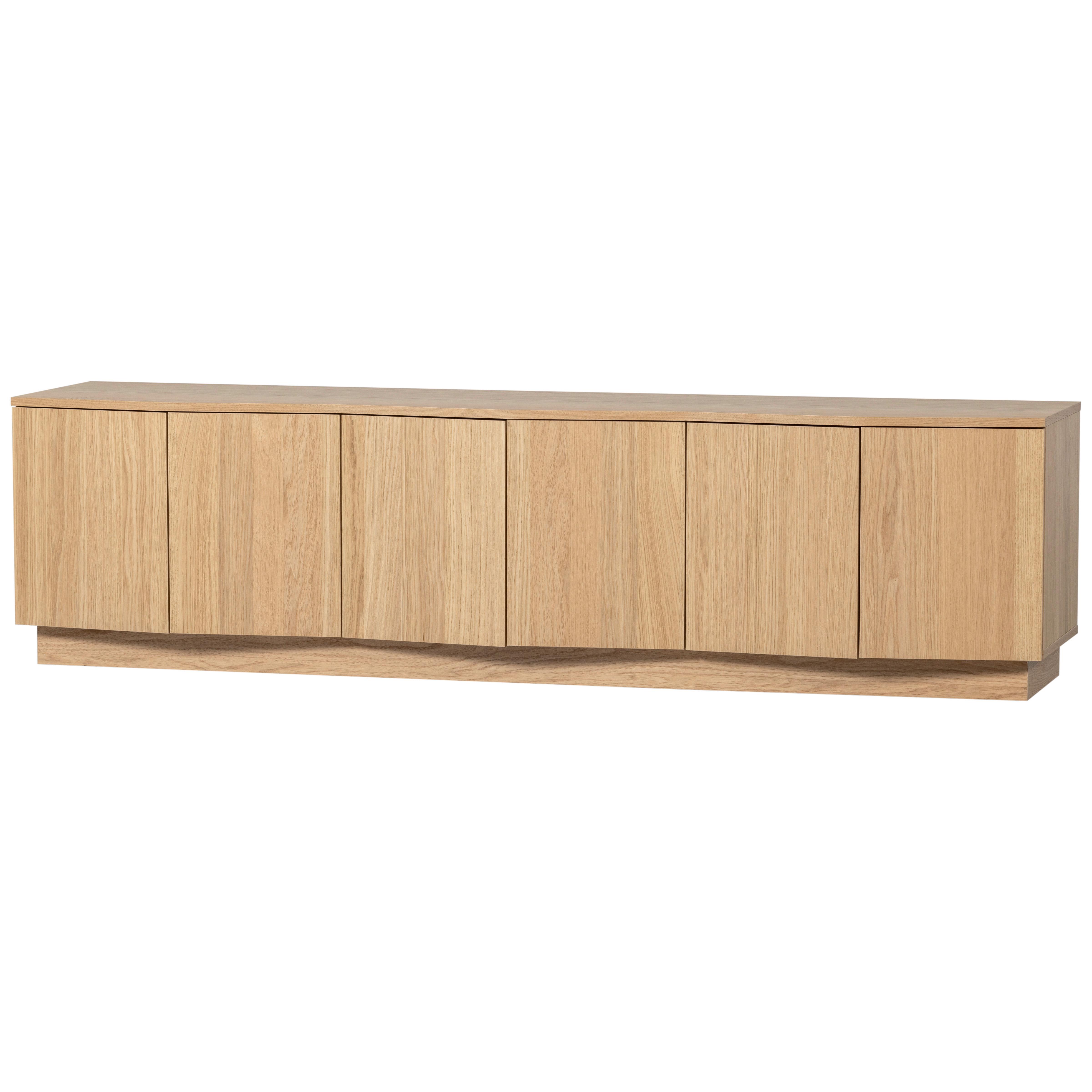 Lowboard Zuma Eichefarben B: 200cm - Eichefarben, Design, Holz (200/52/45cm) - Livetastic