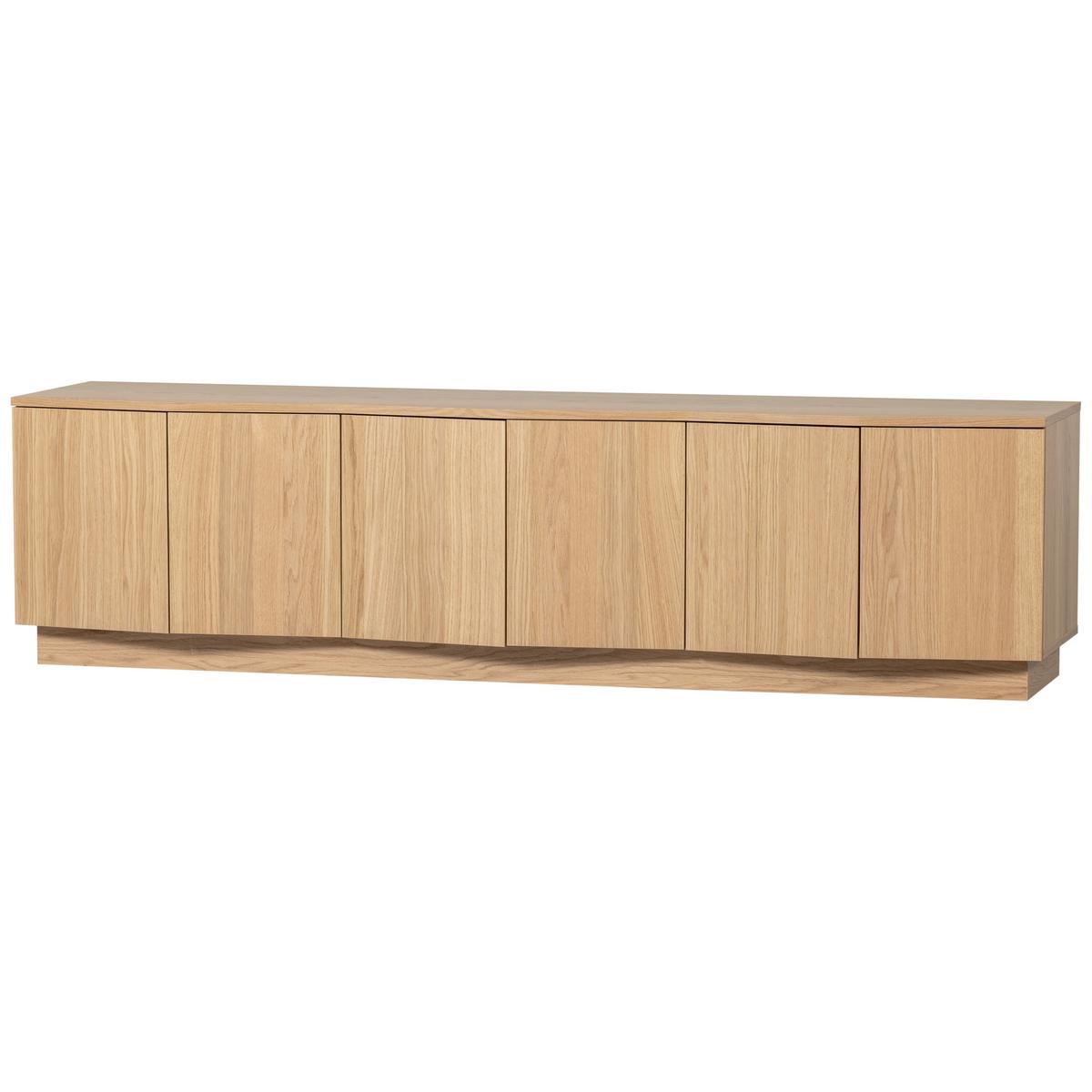 Lowboard Zuma Eichefarben B: 200cm - Eichefarben, Design, Holz (200/52/45cm) - Livetastic