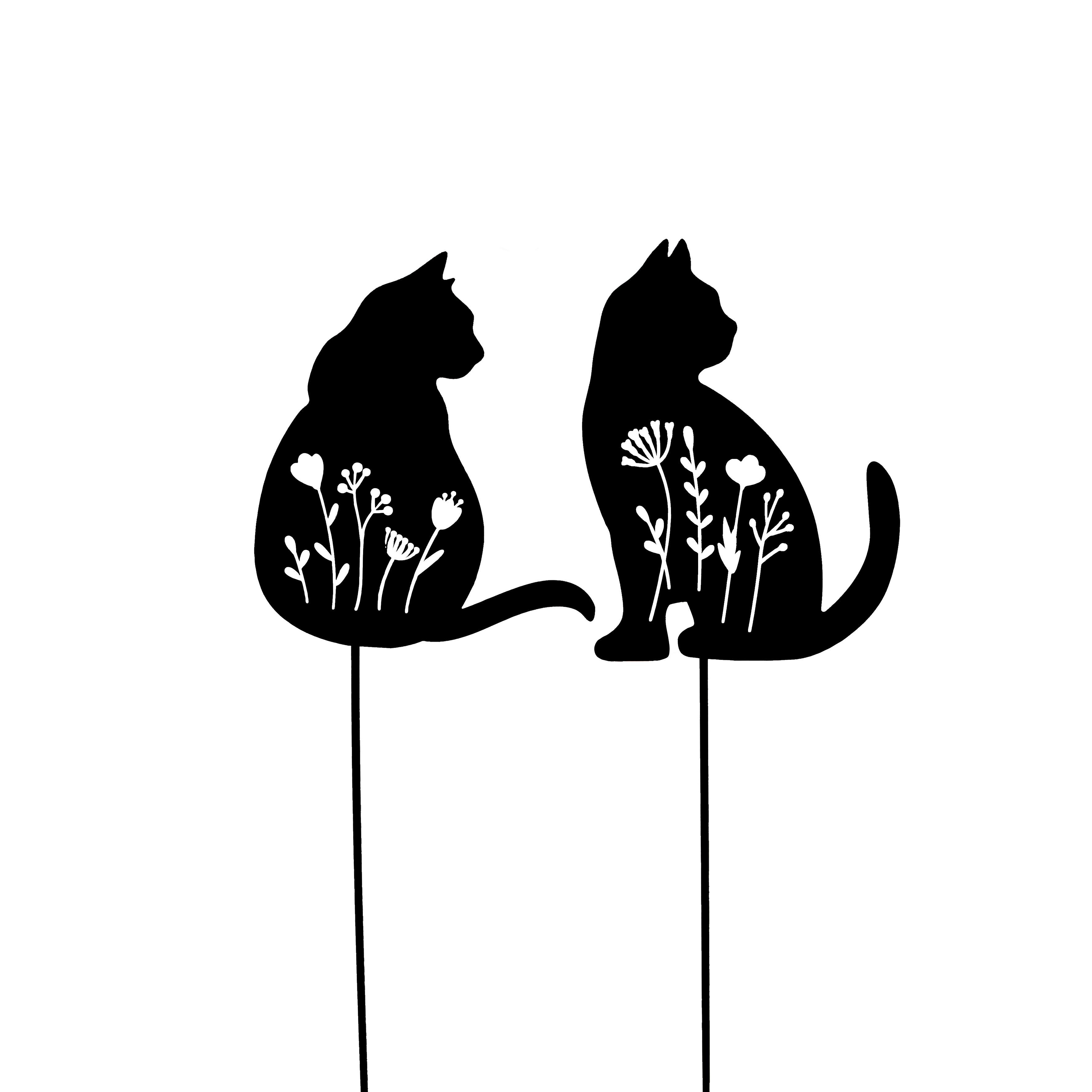 Leszúrható Kerti Dekoráció Moglie - fekete, Romantik / Landhaus, fém (16.5/83cm)