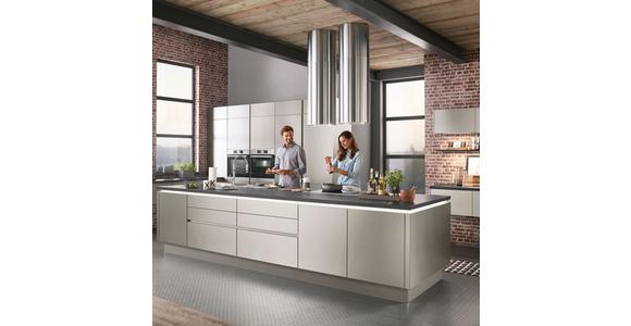 Einbauküche Indiana Frei Planbar Modern, Grifflos - Anthrazit/Weiß, MODERN, Holzwerkstoff - Vertico