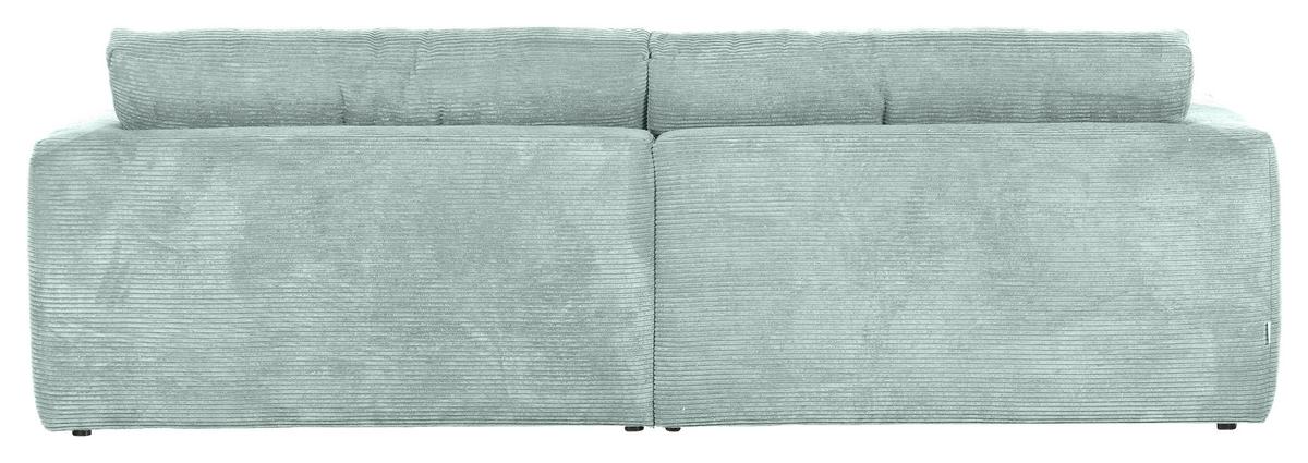 Bigsofa Manolis B: 260 Cm Mintgrün Cord - Schwarz/Mintgrün, KONVENTIONELL, Textil (260/66/115cm) - MID.YOU